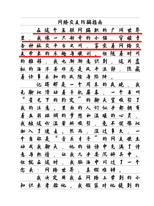 如何正确认识网上交友周记200字