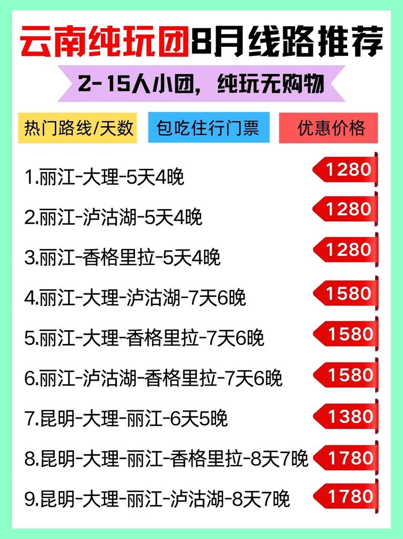 暑假去丽江旅游报团费多少大理丽江火车纯玩4天