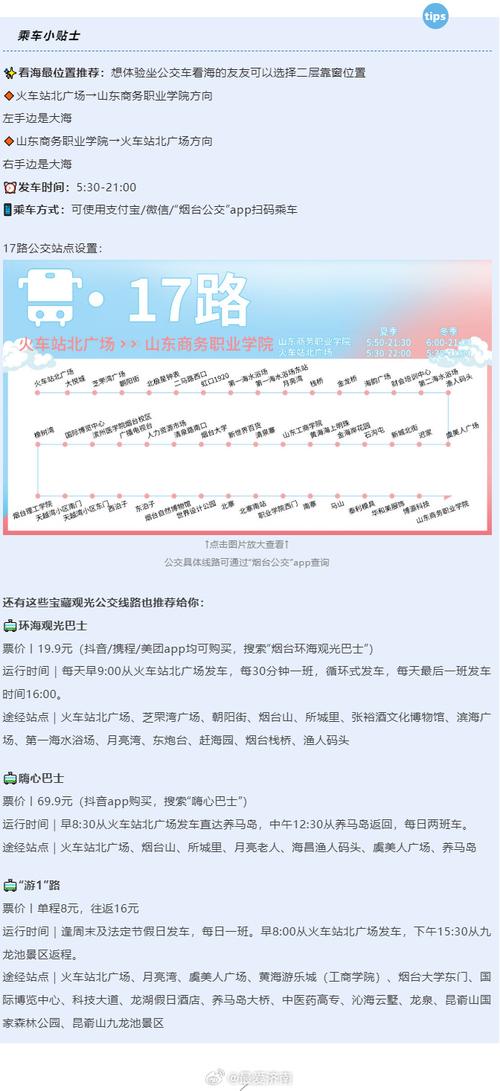 烟台旅游观光巴士运行时间(图1)